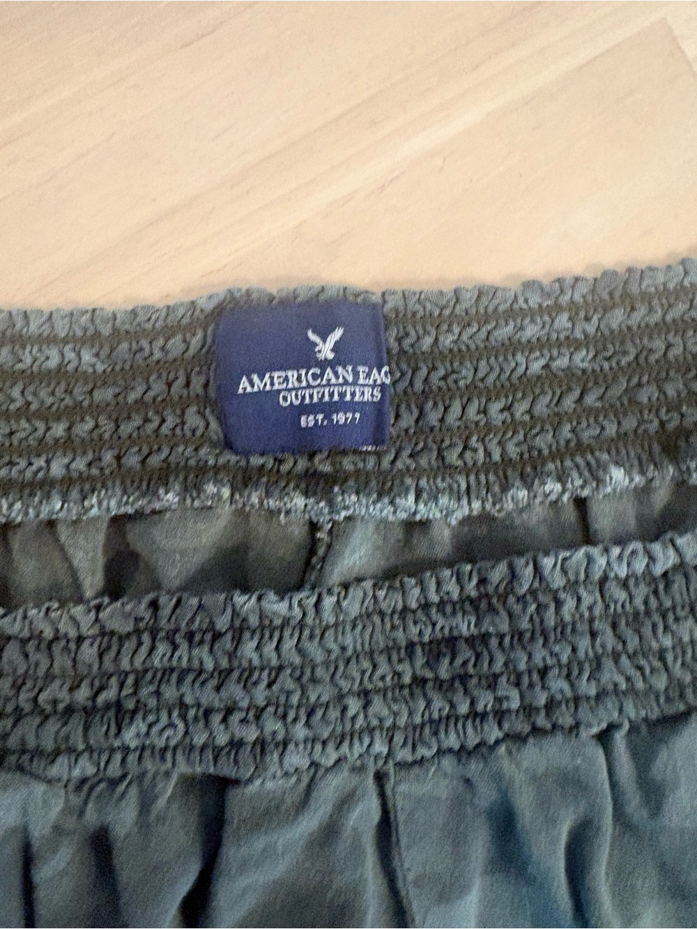 American Eagle Outfitters Girls' Dark Gray Elastic Waist Skirt